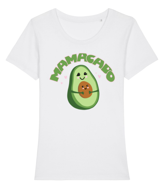 Mamacado - Women's Organic T-Shirt Stanley Stella - White - Front