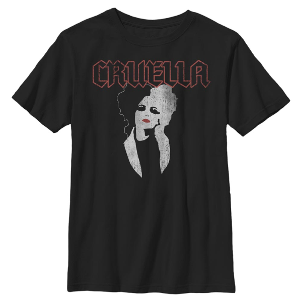 Disney Classics - Cruella - Cruella DeVille Rock T - Kinder T-Shirt - Schwarz - Vorne