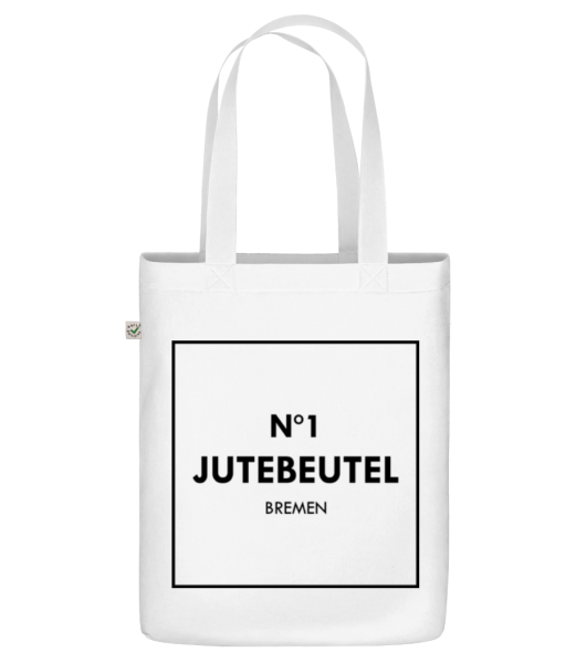 N1 Jutebeutel Bremen - Bio Tasche - Weiß - Vorne