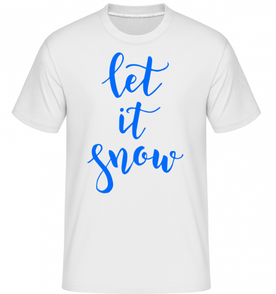 Let It Snow - Shirtinator Männer T-Shirt - Weiß - Vorn