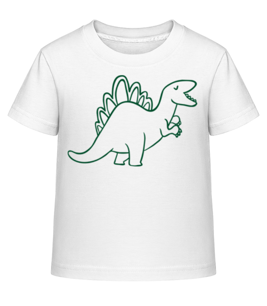 Dinosaur Kids Green - Kid's Shirtinator T-Shirt - White - Front