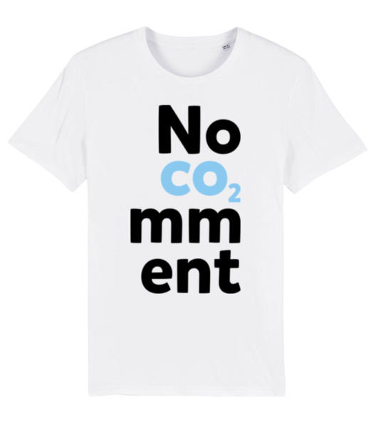 No Comment - Men's Organic T-Shirt Stanley Stella - White - Front