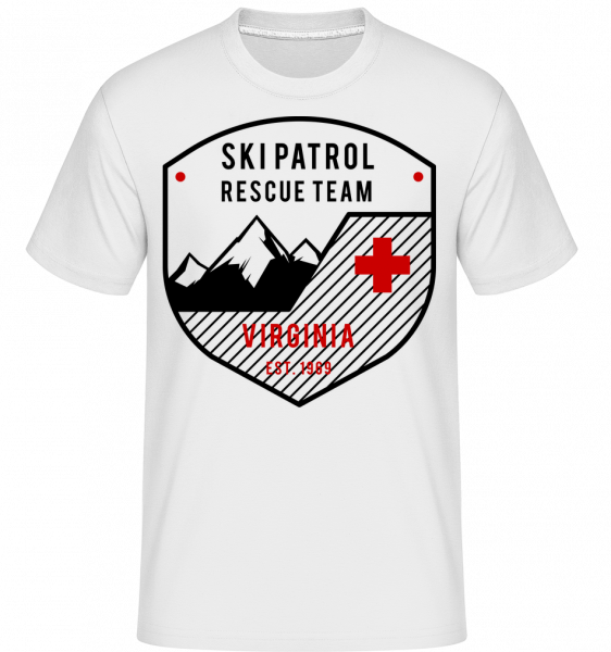 Ski Patrol Sign - Shirtinator Männer T-Shirt - Weiß - Vorn