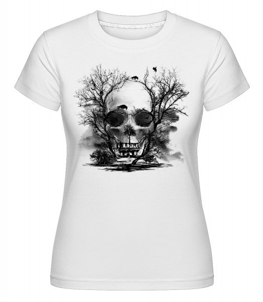 Death Trees -  Shirtinator Women's T-Shirt - White - Vorn