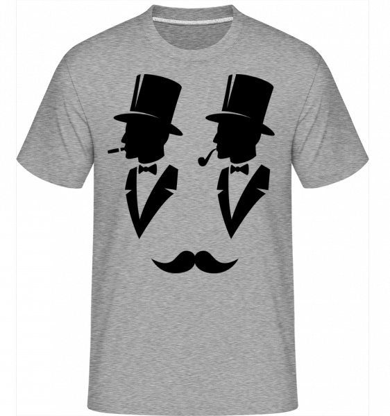 Two Gentlemen -  Shirtinator Men's T-Shirt - Heather grey - Front