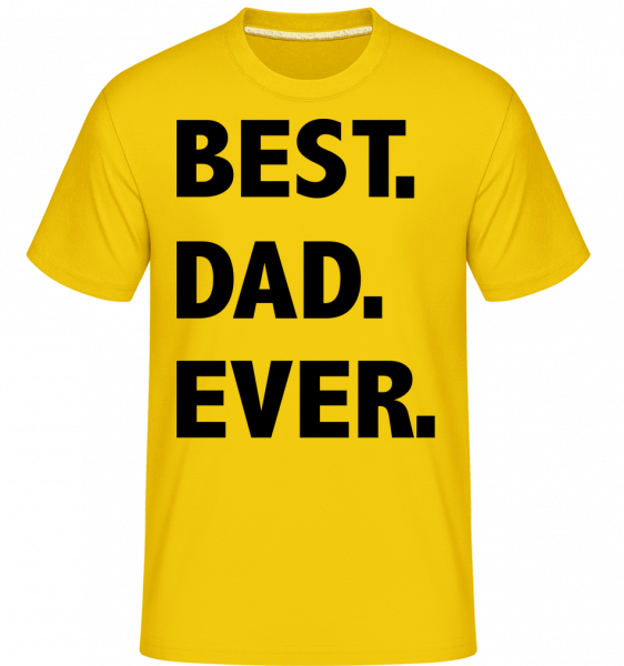Best Dad Ever -  Shirtinator Men's T-Shirt - Golden yellow - Vorn