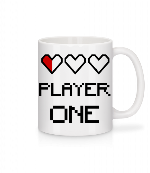 Player One - Tasse - Weiß - Vorn