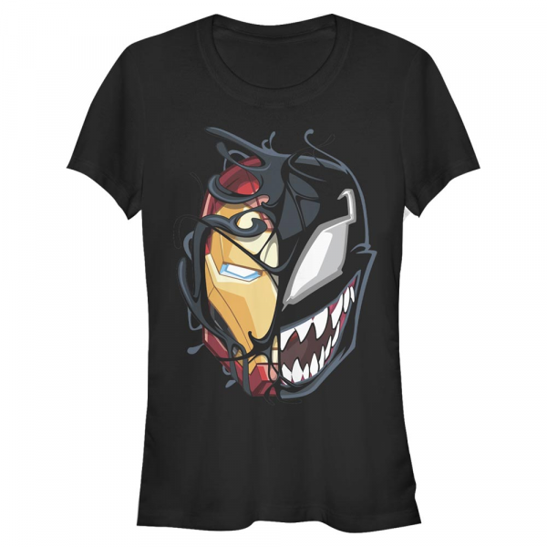 Marvel - Iron Man Iron Venom - Frauen T-Shirt - Schwarz - Vorne
