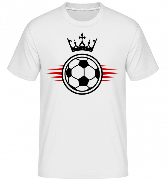 Football Crown - Shirtinator Männer T-Shirt - Weiß - Vorn