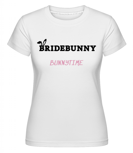 Bridebunny Bunnytime - Shirtinator Frauen T-Shirt - Weiß - Vorn