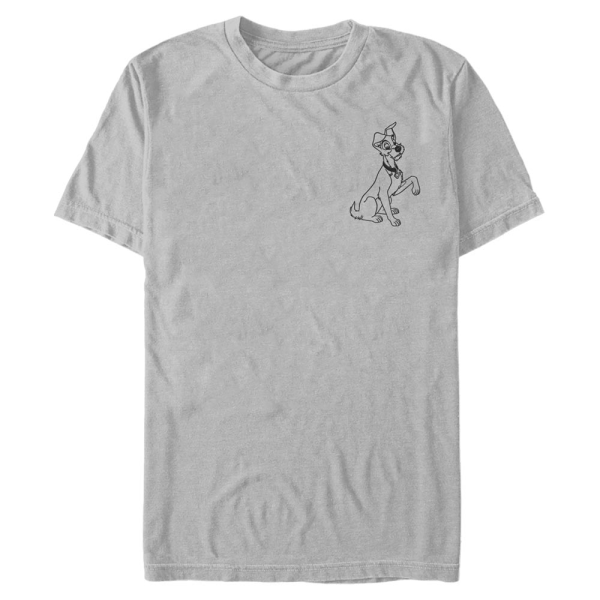 Disney Classics - Lady and the Tramp - Tramp Vintage line - Men's T-Shirt - ash_grey - Front