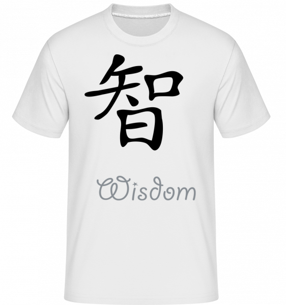 Chinese Sign Wisdom -  Shirtinator Men's T-Shirt - White - Vorn