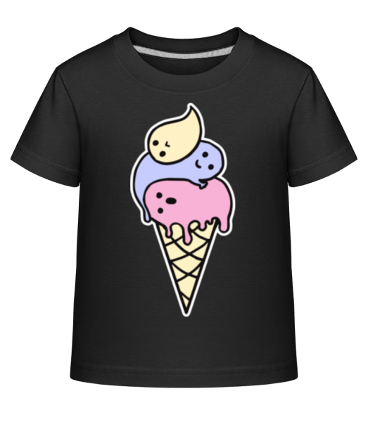Ghost Ice Creme - Kid's Shirtinator T-Shirt - Black - Front