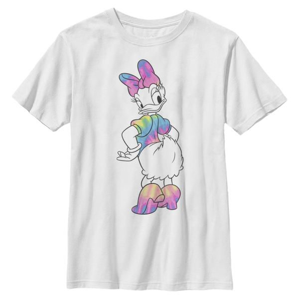 Disney - Micky Maus - Daisy Duck Daisy Dye - Kinder T-Shirt - Weiß - Vorne