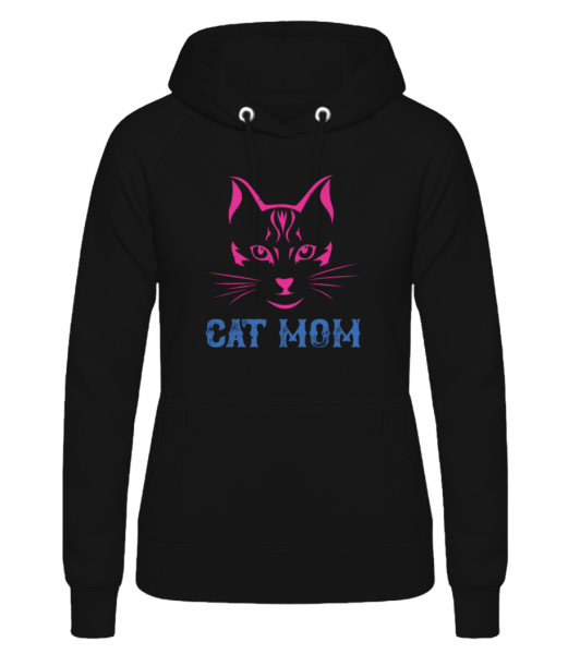 Cat Mom - Women's Hoodie - Black - Front