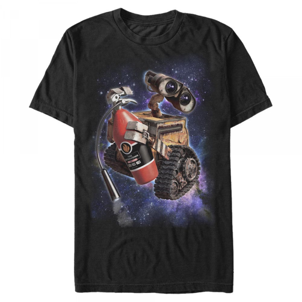 Pixar - Wall-E - Wall-e Space Walle - Männer T-Shirt - Schwarz - Vorne