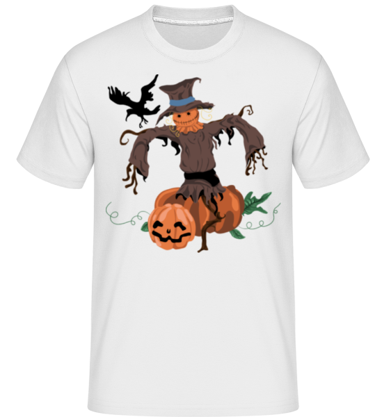 Pumpkin Scarecrow -  Shirtinator Men's T-Shirt - White - Front