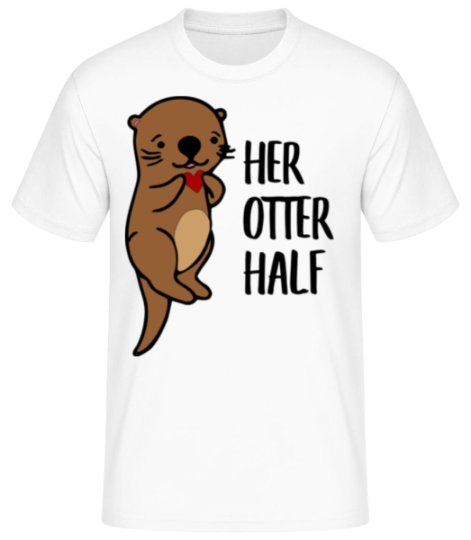 Her Otter Half - Männer Basic T-Shirt - Weiß - Vorne