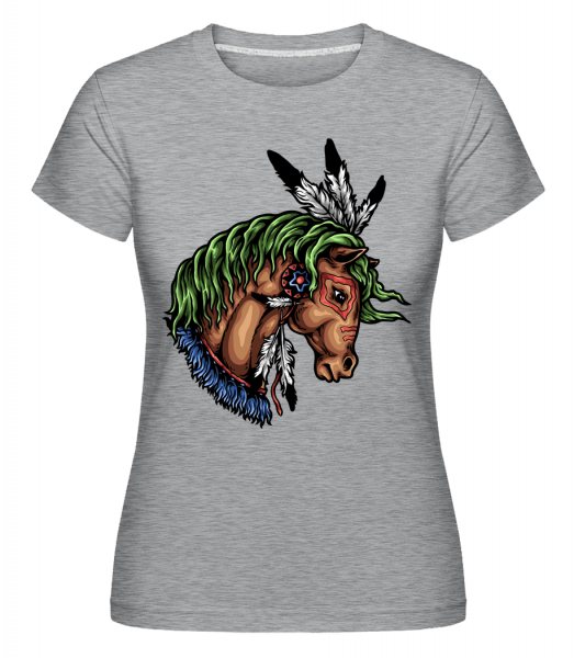 Native Wildlife - Shirtinator Frauen T-Shirt - Grau meliert - Vorn