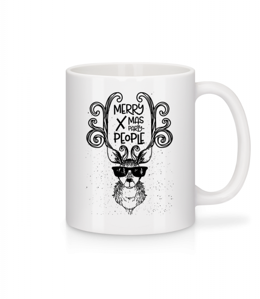 Merry Xmas Party People - Mug - White - Front