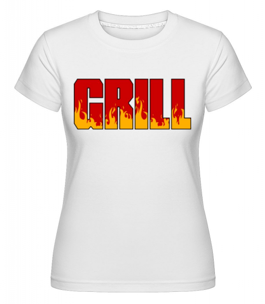 Grill -  Shirtinator Women's T-Shirt - White - Front