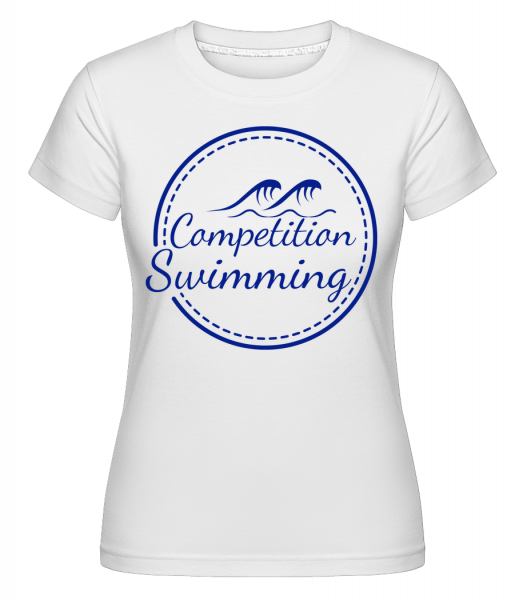 Competition Swimming -  Shirtinator Women's T-Shirt - White - Front