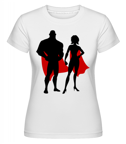 Superheroes With Cape -  Shirtinator Women's T-Shirt - White - Front