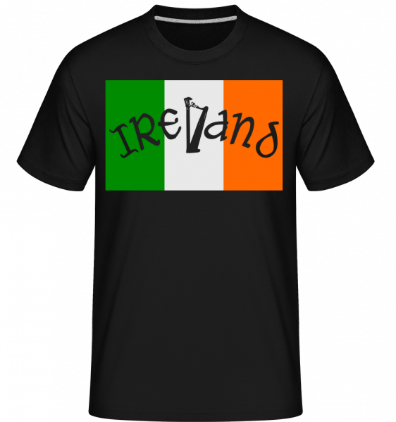 Ireland Flag - Shirtinator Männer T-Shirt - Schwarz - Vorn