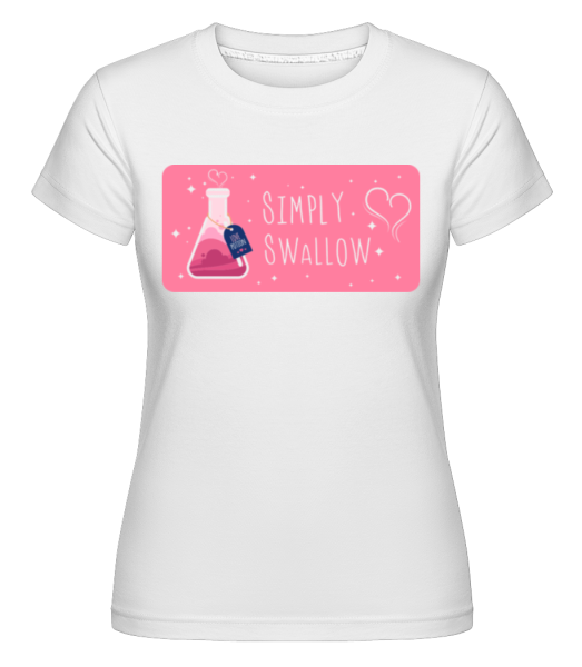 Simply Swallow -  Shirtinator Women's T-Shirt - White - Front