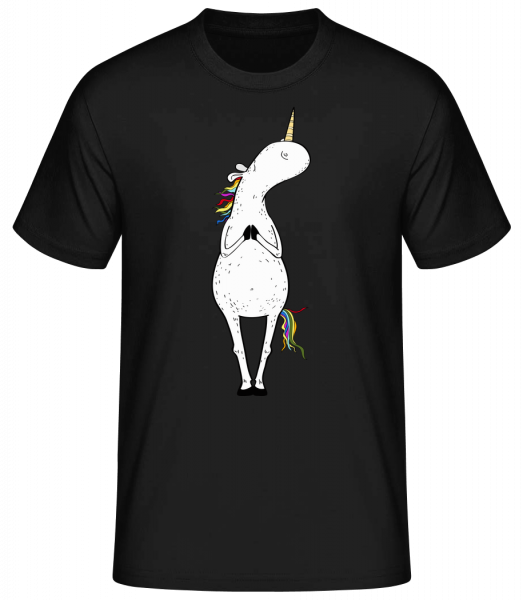 Yoga unicorn The tree - Basic T-Shirt - Black - Vorn