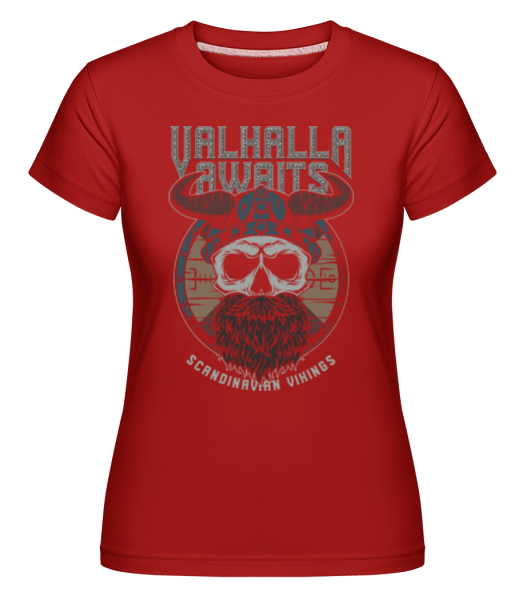 Scandinavian Vikings - Shirtinator Frauen T-Shirt - Rot - Vorne