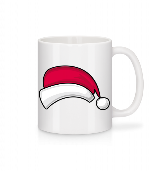 Weihnachtsmütze - Tasse - Weiß - Vorn