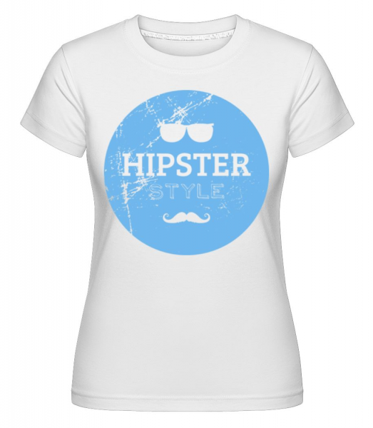 Hipster Logo -  Shirtinator Women's T-Shirt - White - Front
