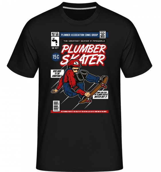 Plumber Skater - Shirtinator Männer T-Shirt - Schwarz - Vorn