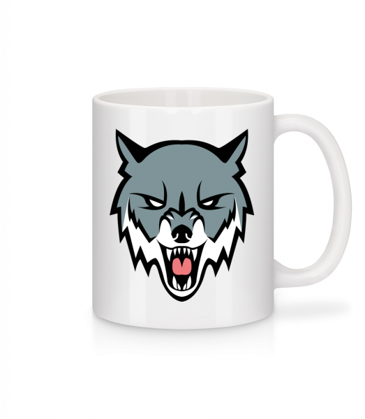 Angry Wolf - Mug - White - Front