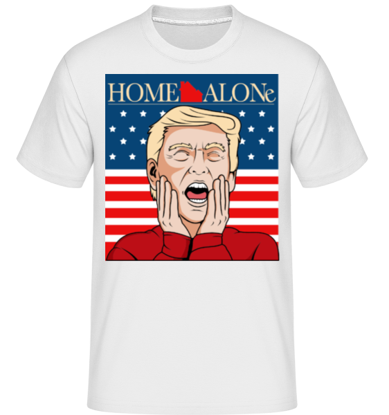 Home Alone Trump - Shirtinator Männer T-Shirt - Weiß - Vorne