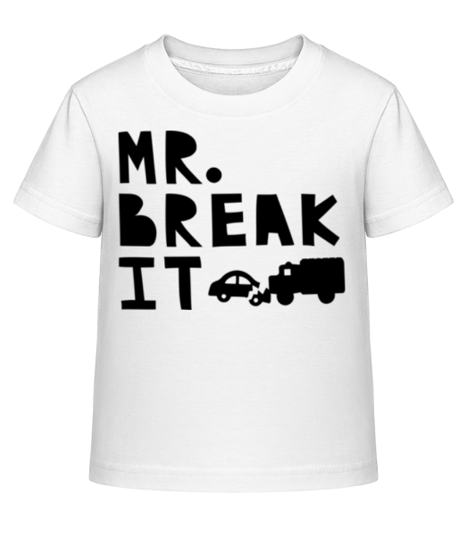 Mr Break It - Kid's Shirtinator T-Shirt - White - Front