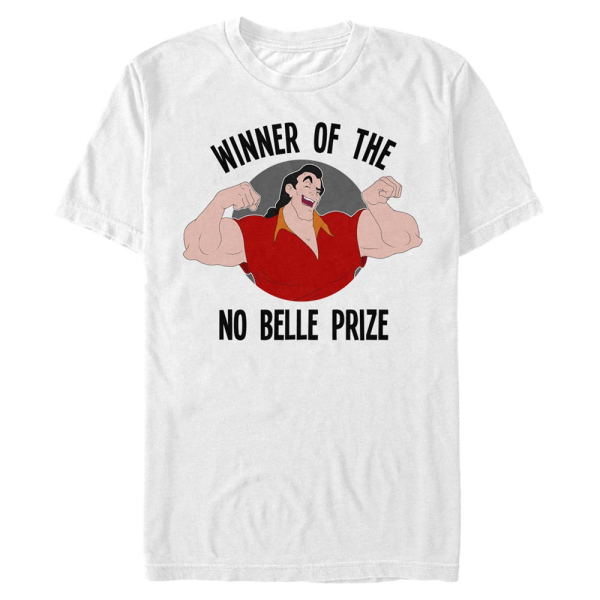 Disney - Die Schöne und das Biest - Gaston No Belle Prize - Männer T-Shirt - Weiß - Vorne