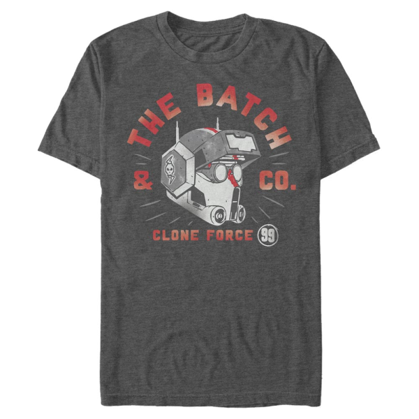 Star Wars - The Bad Batch - Logo Bad Batch Co - Männer T-Shirt - Anthrazit meliert - Vorne