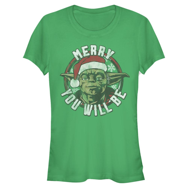 Star Wars - Yoda Believe You Must - Weihnachten - Frauen T-Shirt - Irischgrün - Vorne