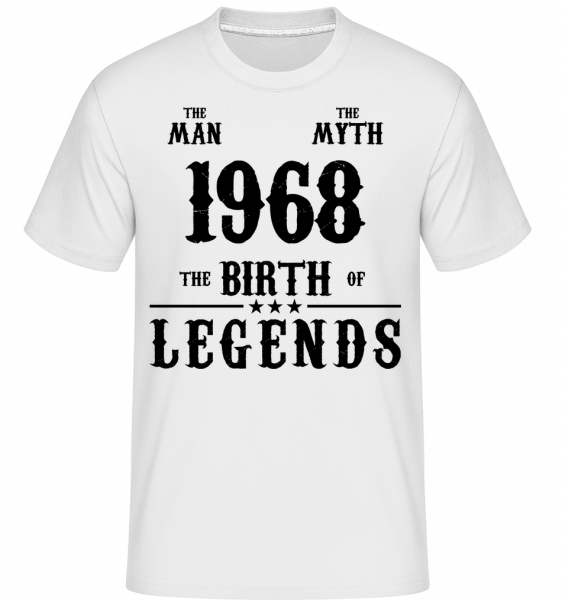 The Man The Myth 1968 - Shirtinator Männer T-Shirt - Weiß - Vorn