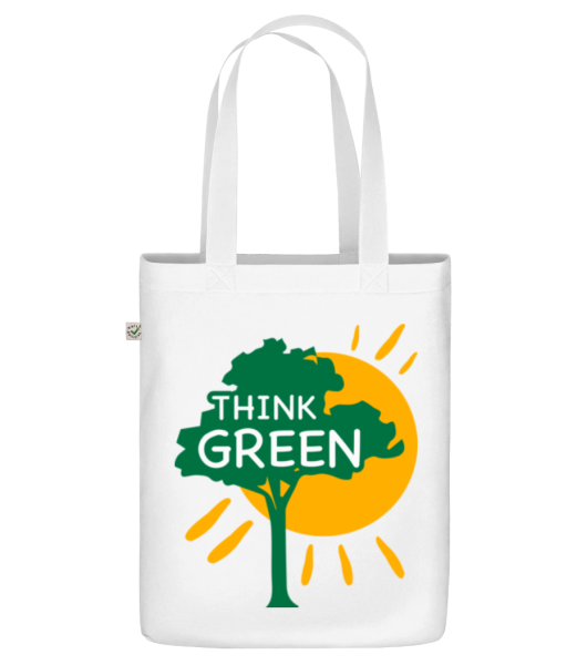 Think Green - Organic tote bag - White - Front