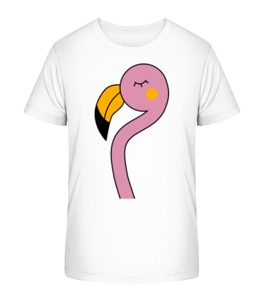 Cute Flamingo - Kid's Bio T-Shirt Stanley Stella - White - Front