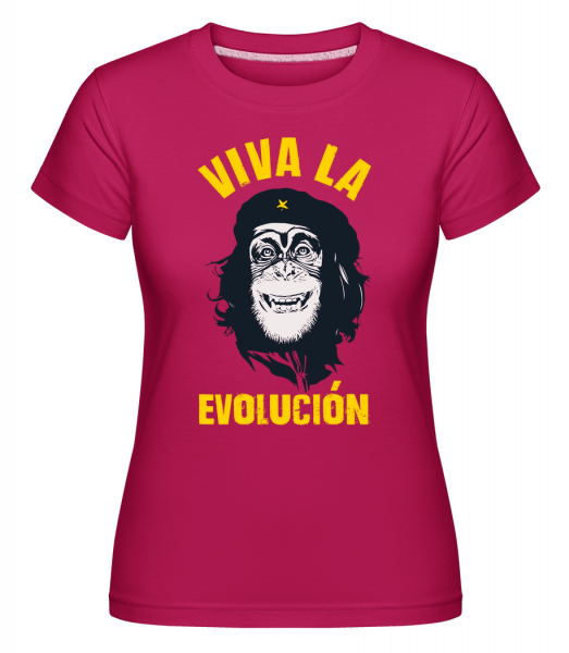 Viva La Evolucion - Shirtinator Frauen T-Shirt - Magenta - Vorn