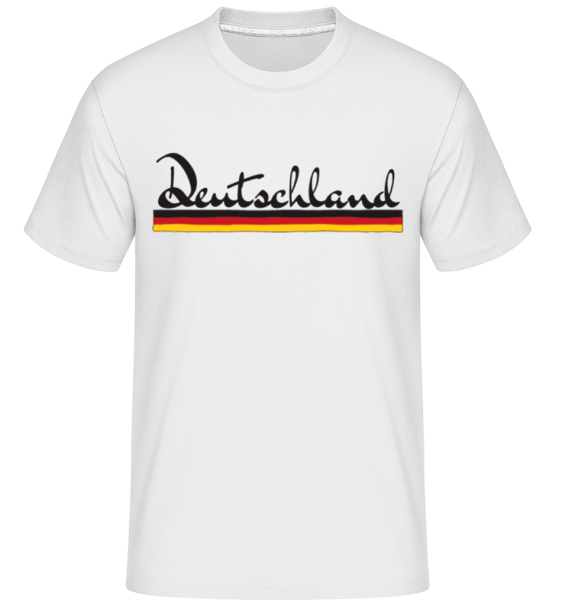 Fußball Deutschland - Shirtinator Männer T-Shirt - Weiß - Vorne