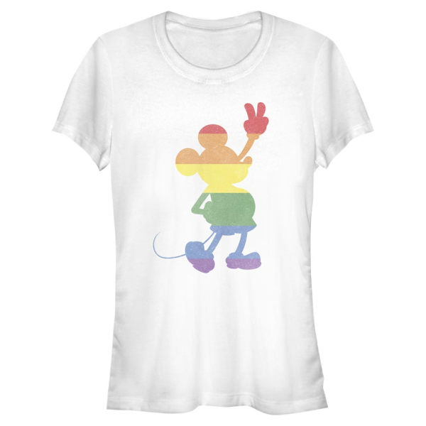 Disney Classics - Mickey Mouse - Mickey Love Is Love Pride - Pride - Women's T-Shirt - White - Front