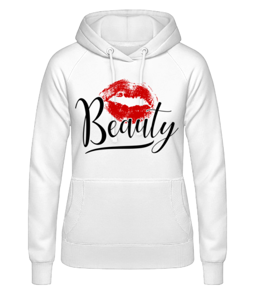 Beauty Kissing Mouth - Women's Hoodie - White - Front
