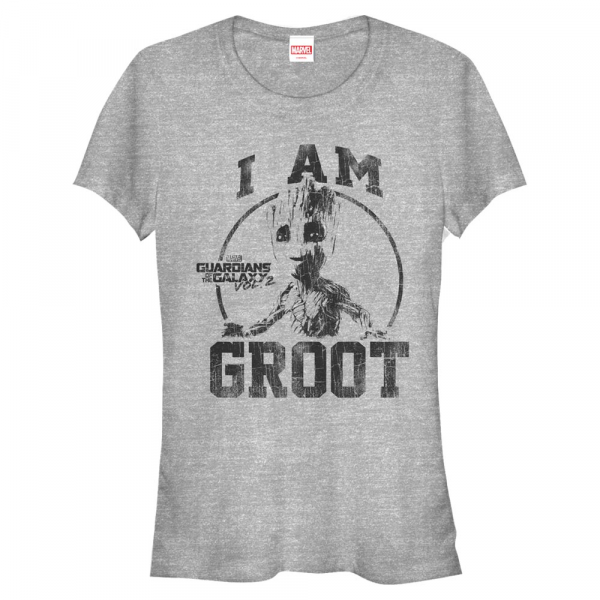 Marvel - Guardians of the Galaxy - Groot Collegiate - Women's T-Shirt - Heather grey - Front