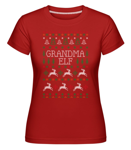 Grandma Elf -  Shirtinator Women's T-Shirt - Red - Front