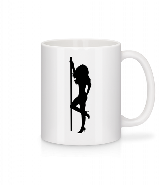 Stripper Girl Pole - Mug - White - Front